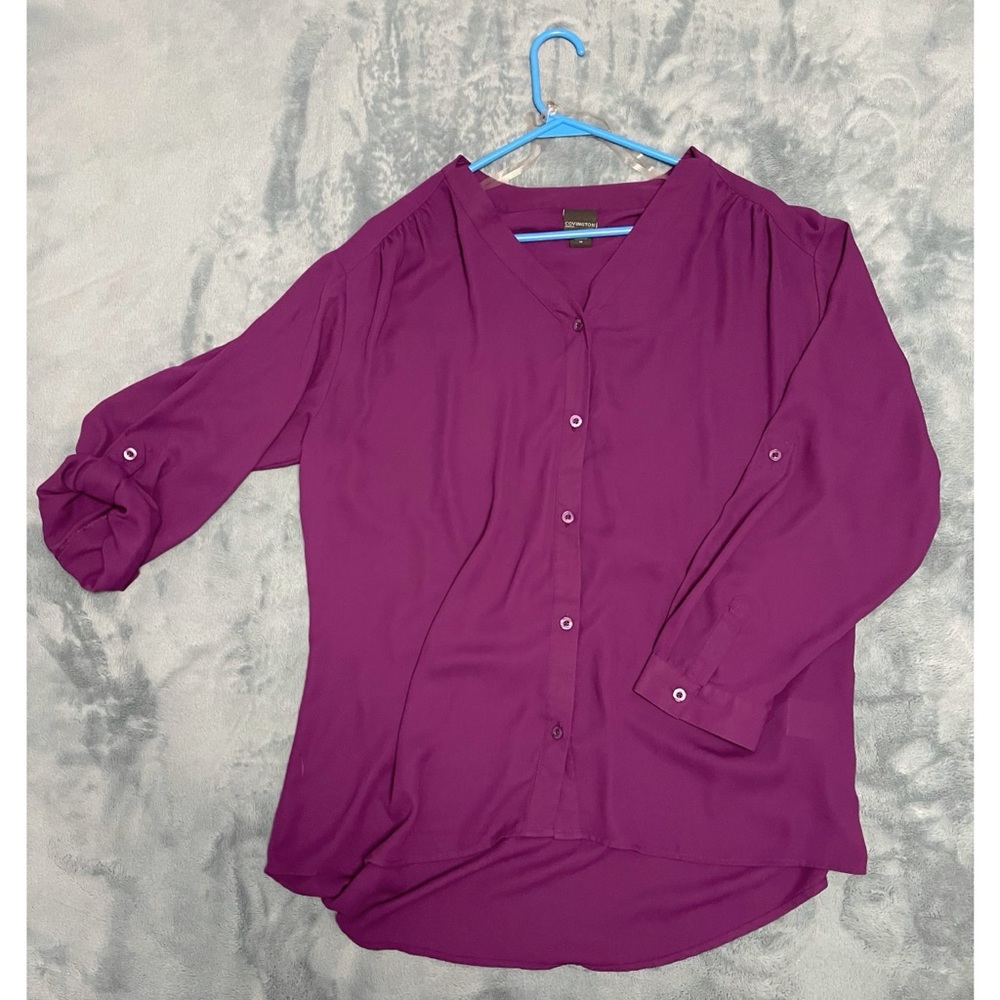 Purple Flowy Blouse